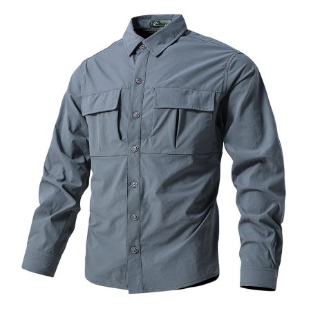 SHL25 Quick-Dry Tactical Long Sleeve Shirt – Lightweight Outdoor Travel Shirt
