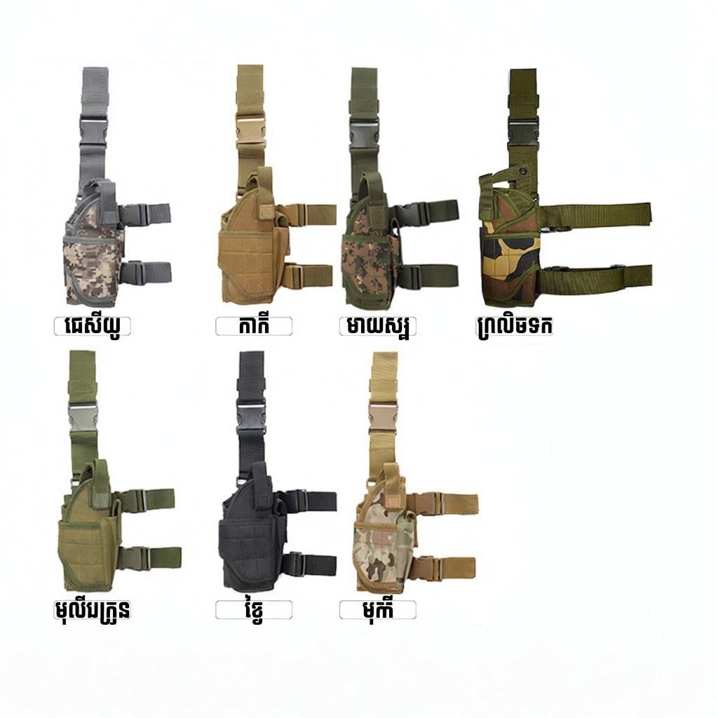 DLH01 កាបូប Tactical ពាក់ភ្លៅសម្រាប់យកតាមខ្លួនពេលក្រៅផ្ទះ