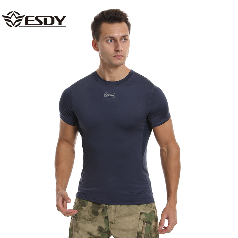 TSS23 Esdy Camouflage Quick-Drying Tactical T-Shirt – Round Neck Training Tee - Image 11