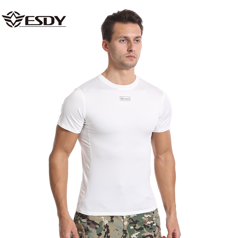 TSS23 Esdy Camouflage Quick-Drying Tactical T-Shirt – Round Neck Training Tee - Image 12