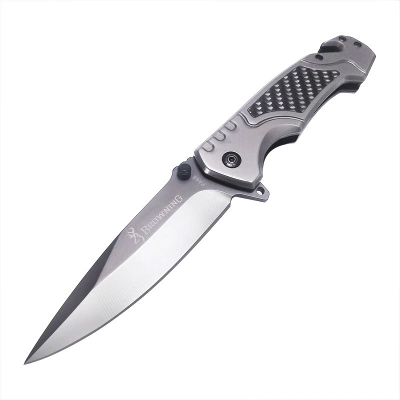 K32 Premium Tactical Folding Knife – Stainless Steel & Carbon Fiber Handle - Image 4