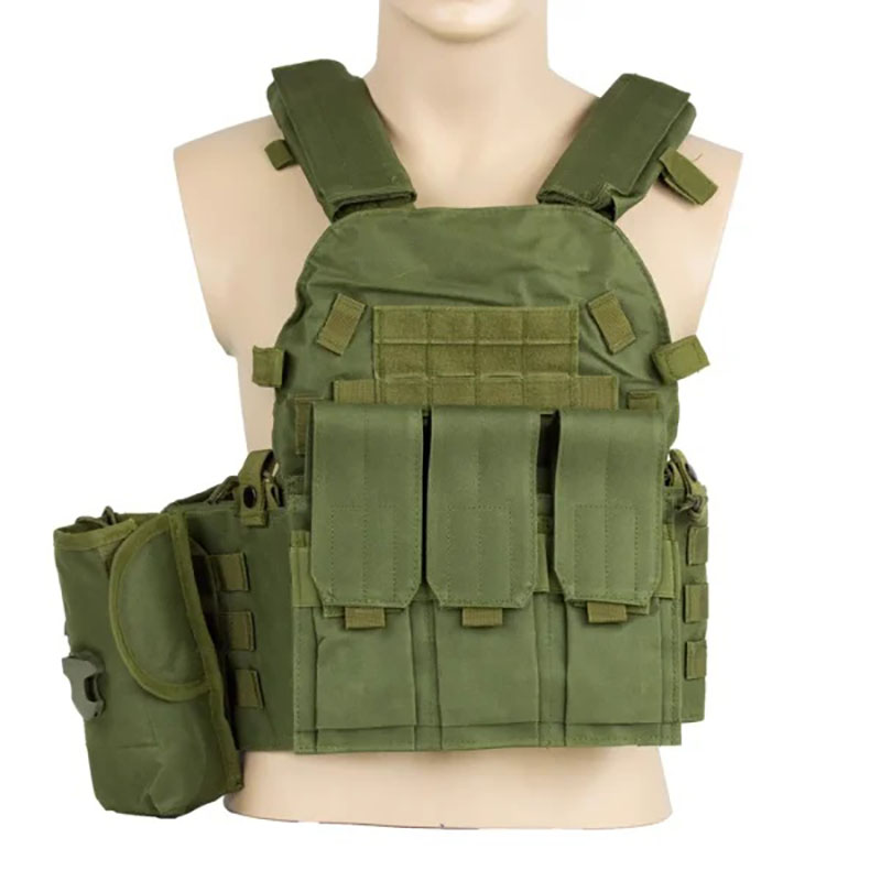 A03 Modular Tactical Vest with Front Utility Pouches and Adjustable Side Panels - Image 2