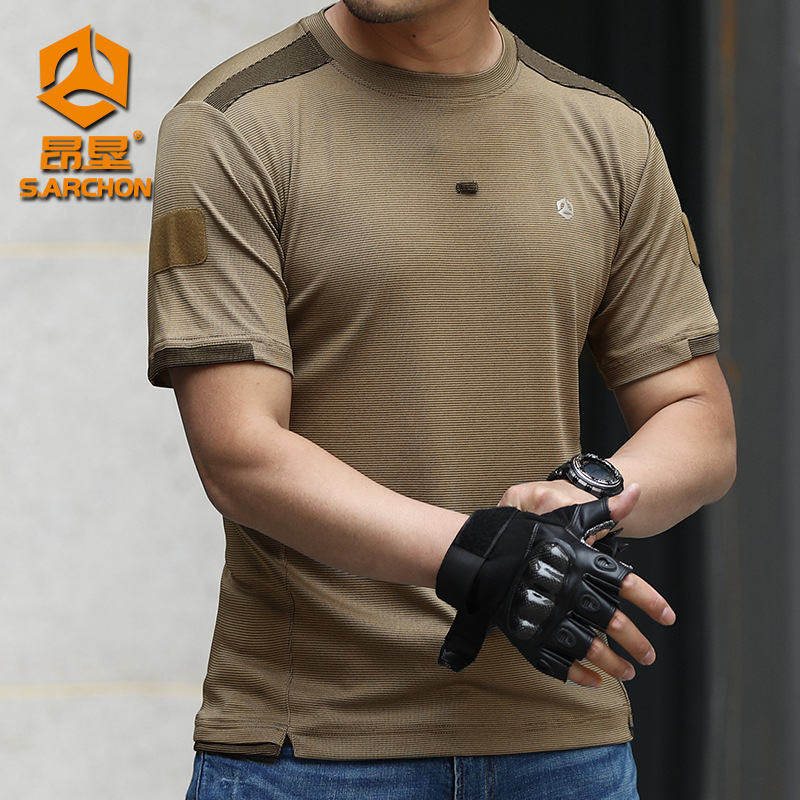 TSS08 Archon Summer Outdoor Quick-Drying T-Shirt – Men's Breathable Sports Short-Sleeved Loose Military-Fan Tactical Tee - Image 3