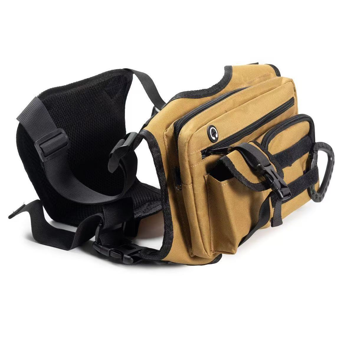 BG13 Tactical Chest Bag – Adjustable Crossbody Utility Vest Bag with Multi-Pocket Storage - Image 2