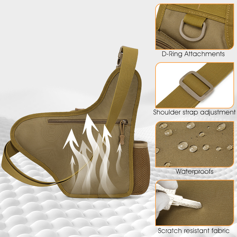 BG39 Lightweight Outdoor Crossbody Shoulder Bag – Water-Repellent Utility Bag with Multi-Compartment Storage - Image 2