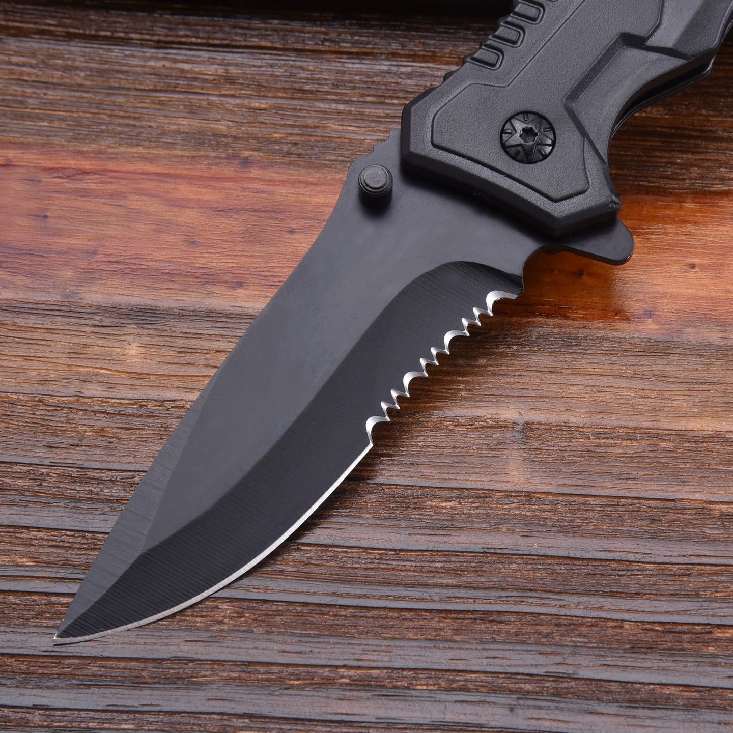 K24 3Cr13Mov Tactical Folding Knife – Lightweight 110g EDC Survival Tool with Glass Breaker & Line Cutter - Image 2