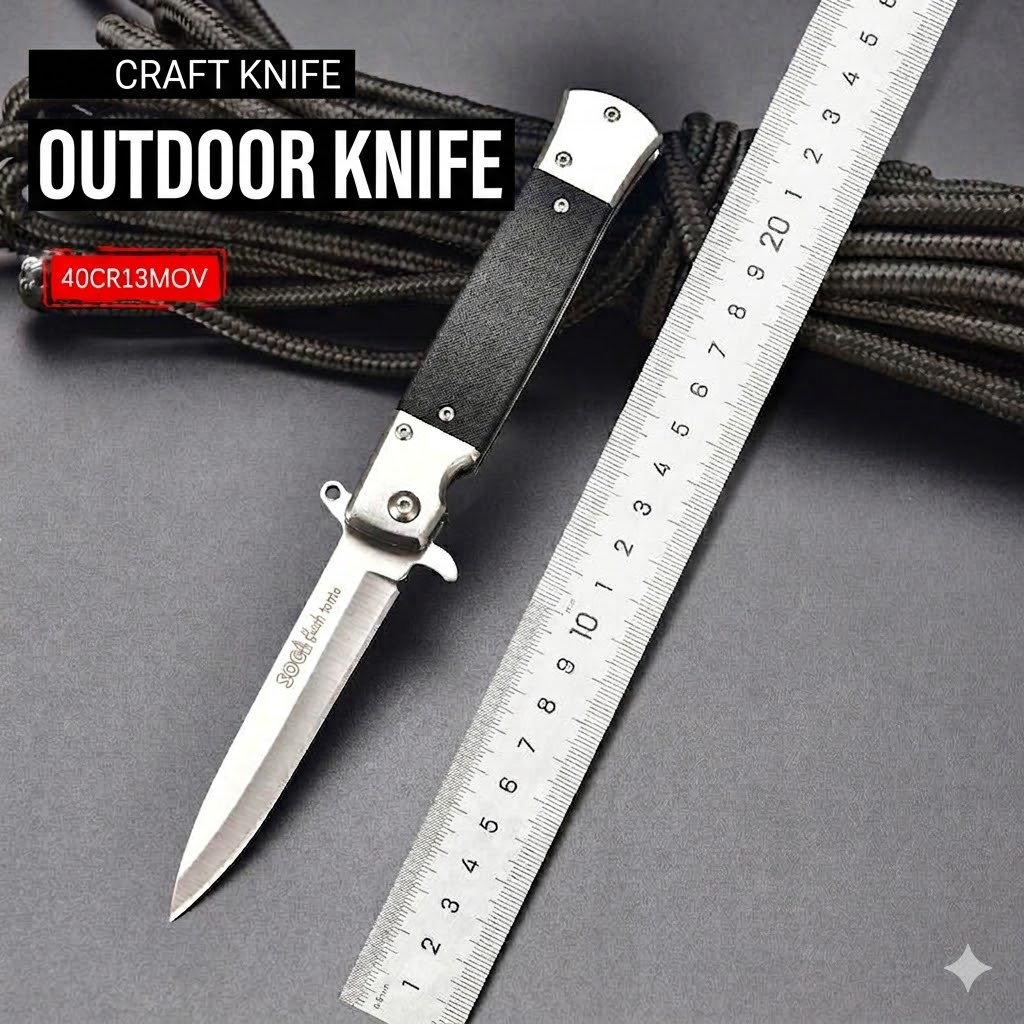 K63 SOGA Flash Tanto Folding Outdoor Survival Knife – High-Hardness 40CR13MOV Steel - Image 2