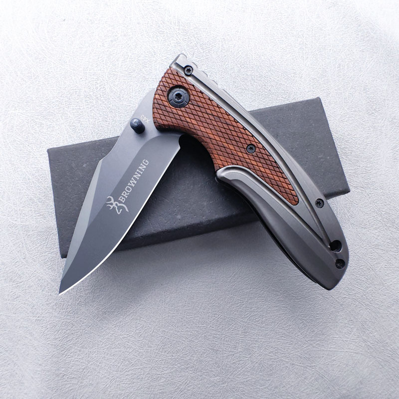 K71 Tactical Automatic Folding Knife – 57HRC Stainless Steel with Textured Aluminum Grip - Image 2