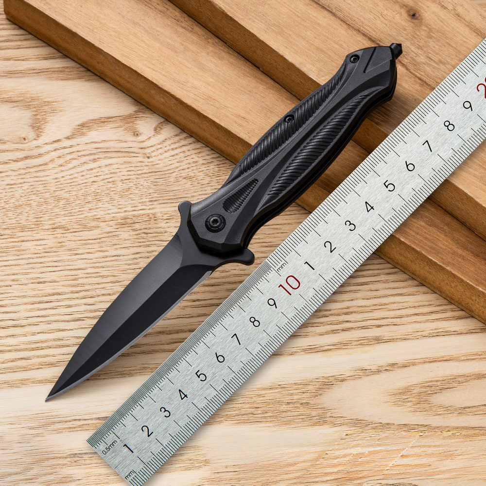 K93 Premium Folding Knife – High-Hardness Stainless Steel with Ergonomic Solid Wood Handle - Image 2