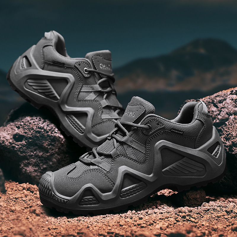 SH09 Professional Low-Top Outdoor Sports Shoes – Thick-Soled Retro Workwear & Non-Slip Hiking Shoes - Image 2