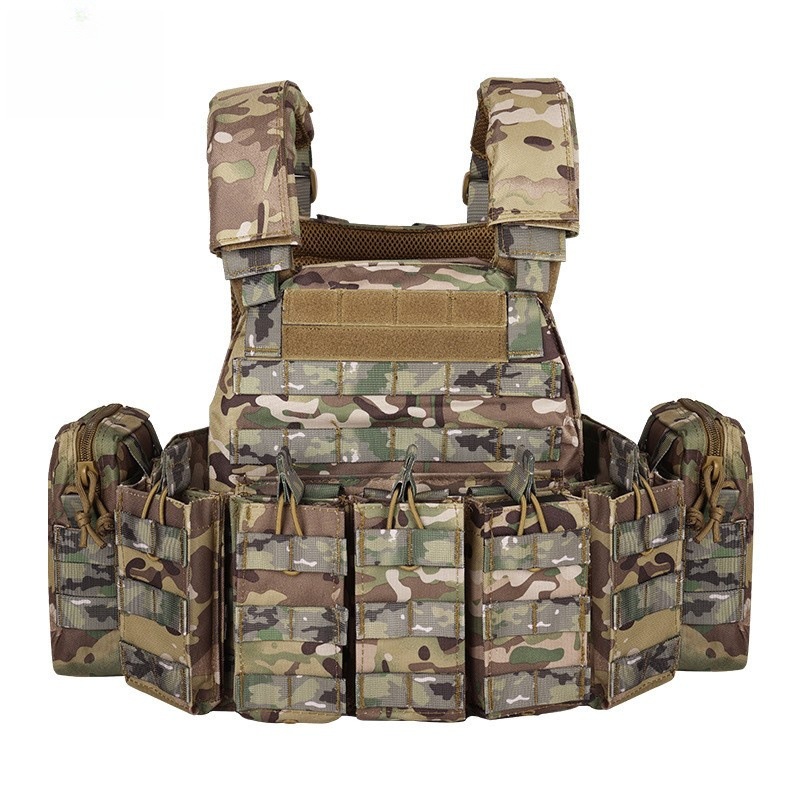 A04 Modular Detachable Tactical Vest with Front Utility Pouches and Side Storage Pockets - Image 2