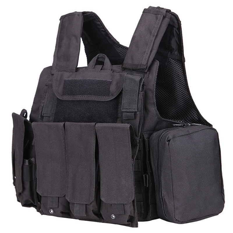 A12 Blackhawk Style Protective Tactical Vest - Outdoor Training Eight-Piece Vest Set - Image 3