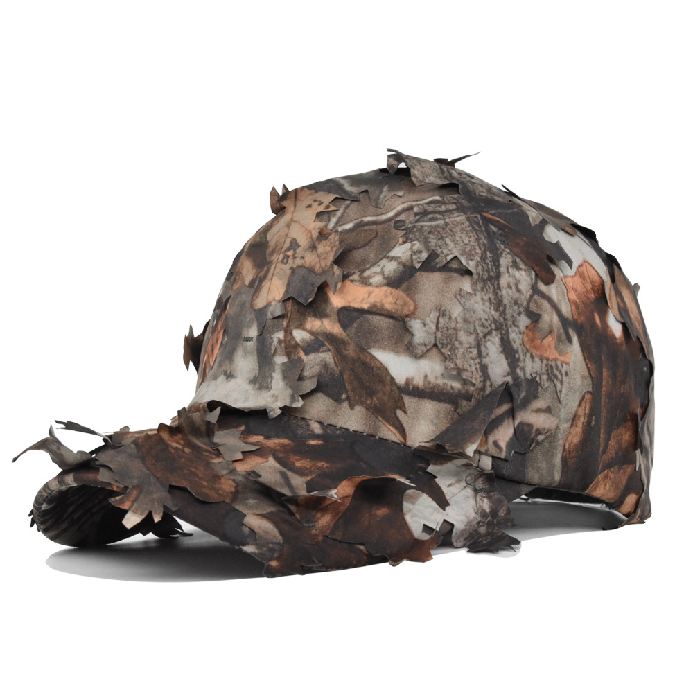 C04 Camouflage Tactical Baseball Cap with Leaf-Style Outdoor Design - Image 2
