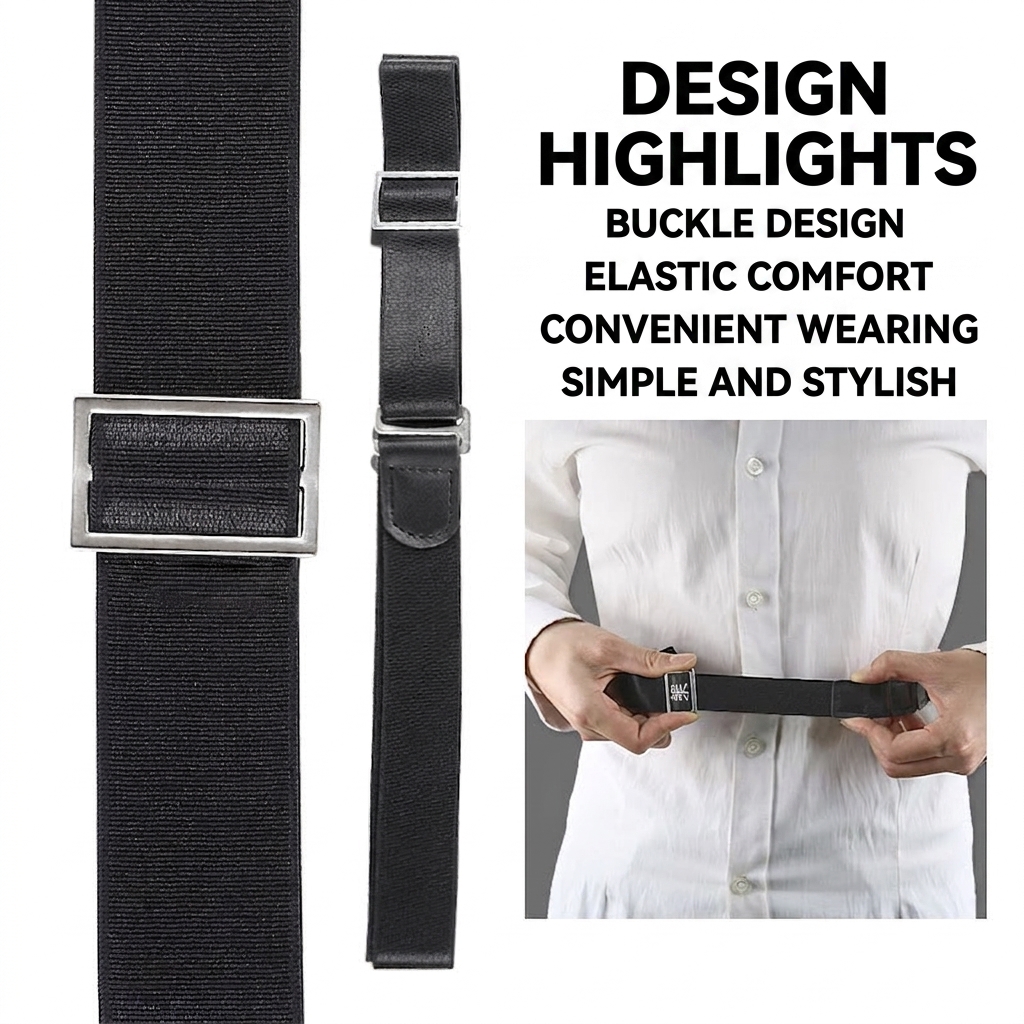 SS17 Adjustable Shirt Anti-Slip Wrinkle-Free Band with Elastic Leg Strap - Image 2