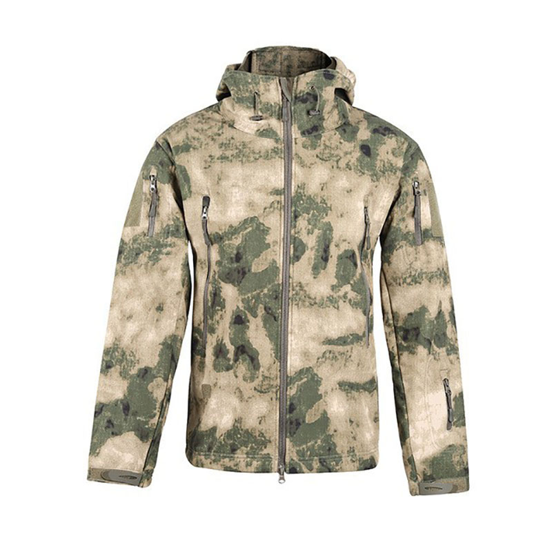 JK08 Sharkskin Softshell Tactical Jacket for Men - Windproof Warm Outdoor Hooded Military-Style Jacket - Image 25