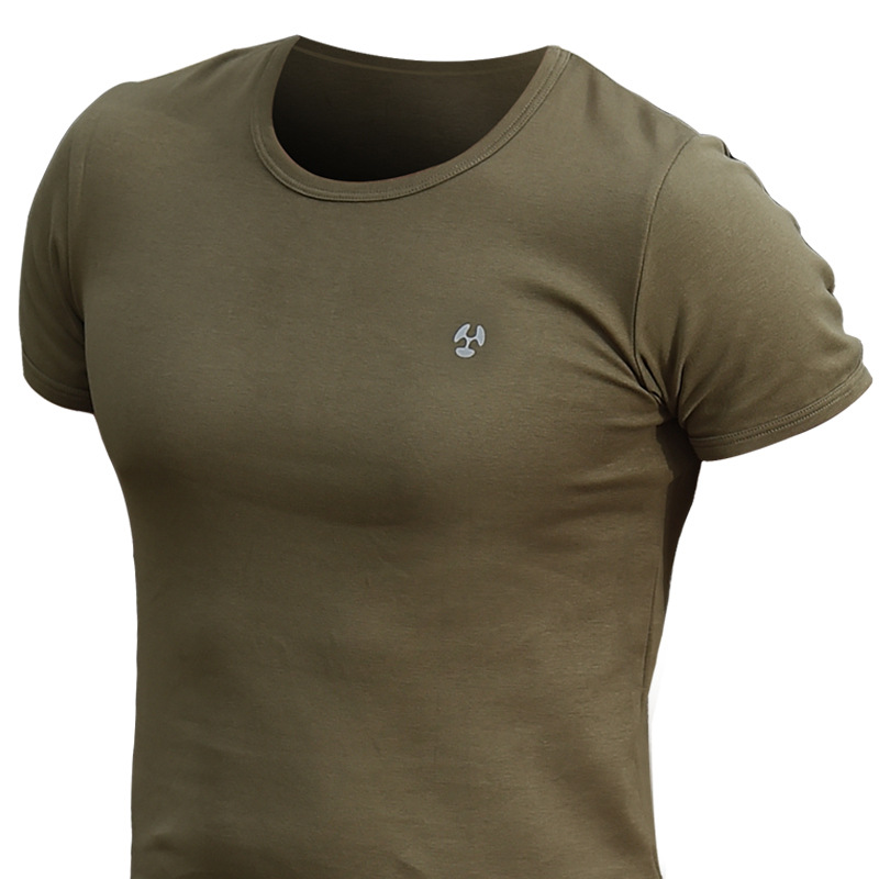 TSS11 Archon Pure Cotton Tactical T-Shirt – Men's Outdoor Short-Sleeved Military Fan Round-Neck Training Slim-Fit Elastic Summer Lightweight Tee - Image 3