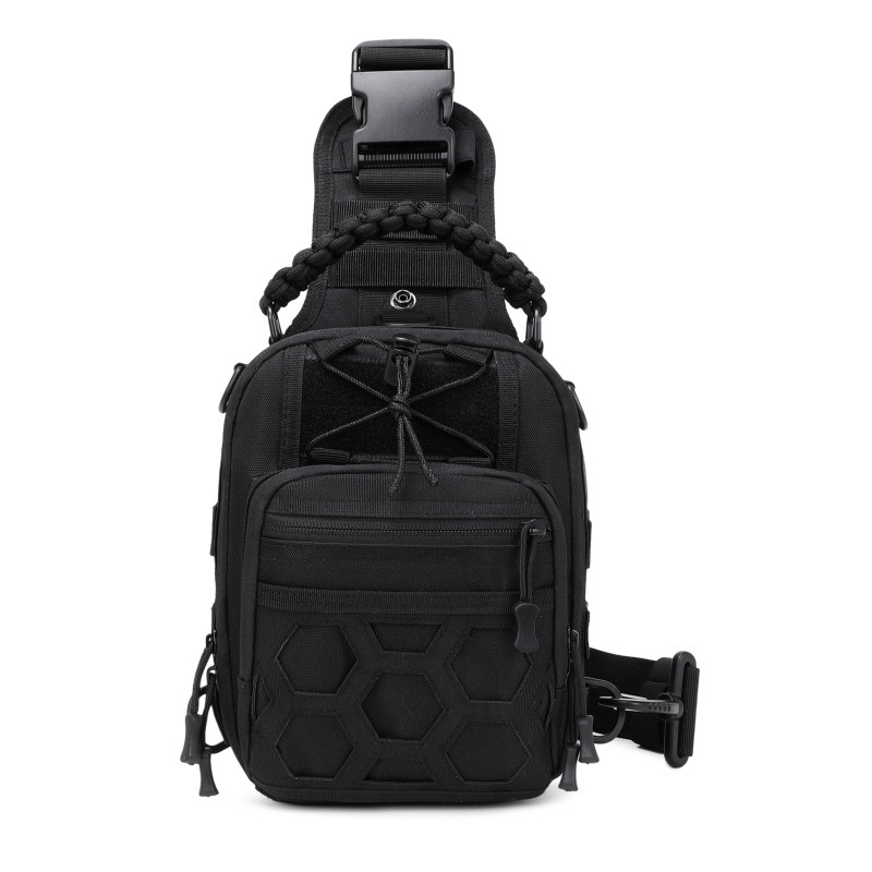 BG10 Tactical Sling Chest Bag – Compact Outdoor Crossbody Pack with Multi-Pocket Storage - Image 4