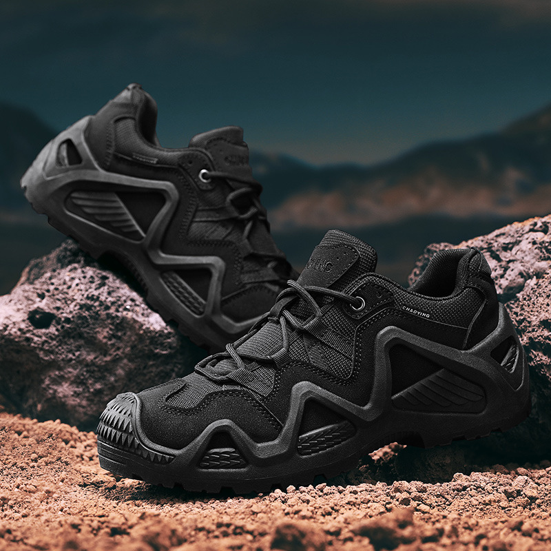 SH09 Professional Low-Top Outdoor Sports Shoes – Thick-Soled Retro Workwear & Non-Slip Hiking Shoes - Image 3