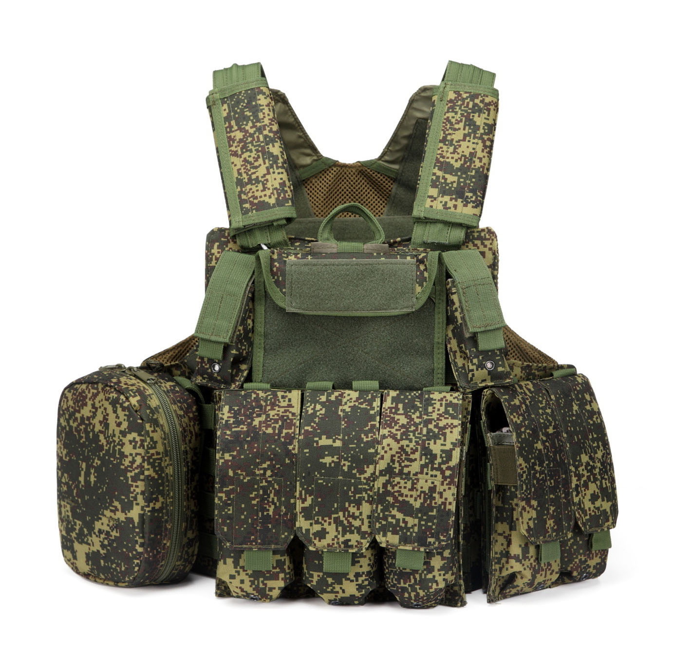 A12 Blackhawk Style Protective Tactical Vest - Outdoor Training Eight-Piece Vest Set - Image 4