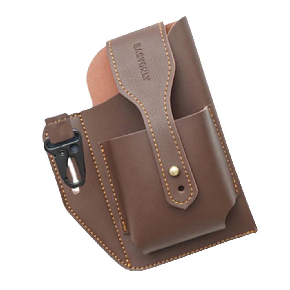 PH02 Retro Belt Phone Holster with Card Pocket and Key Clip - Image 6