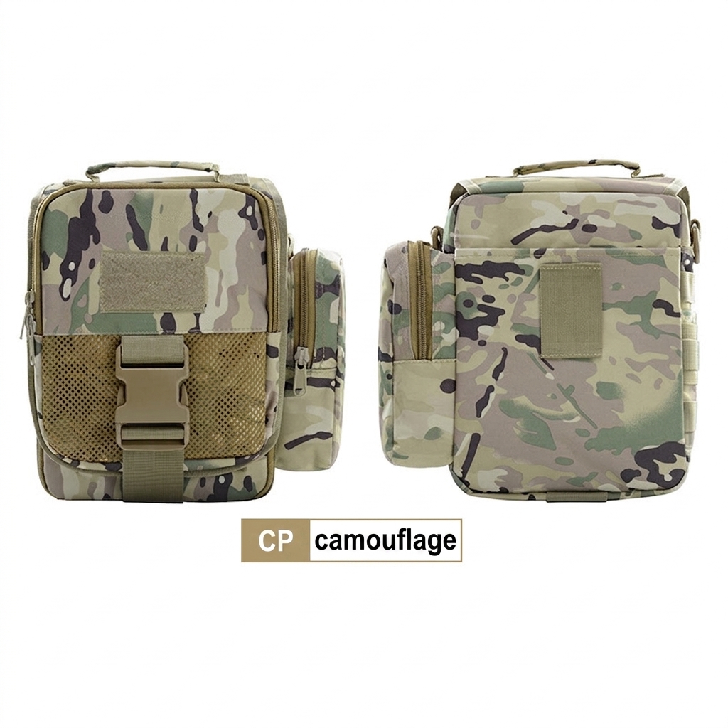 BG19 Water-Repellent Tactical Crossbody Shoulder Bag with MOLLE Attachment System - Image 5