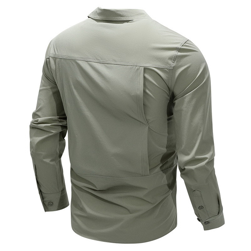 SHL13 Men’s Quick-Drying Long Sleeve Tactical Outdoor Shirt - Image 6