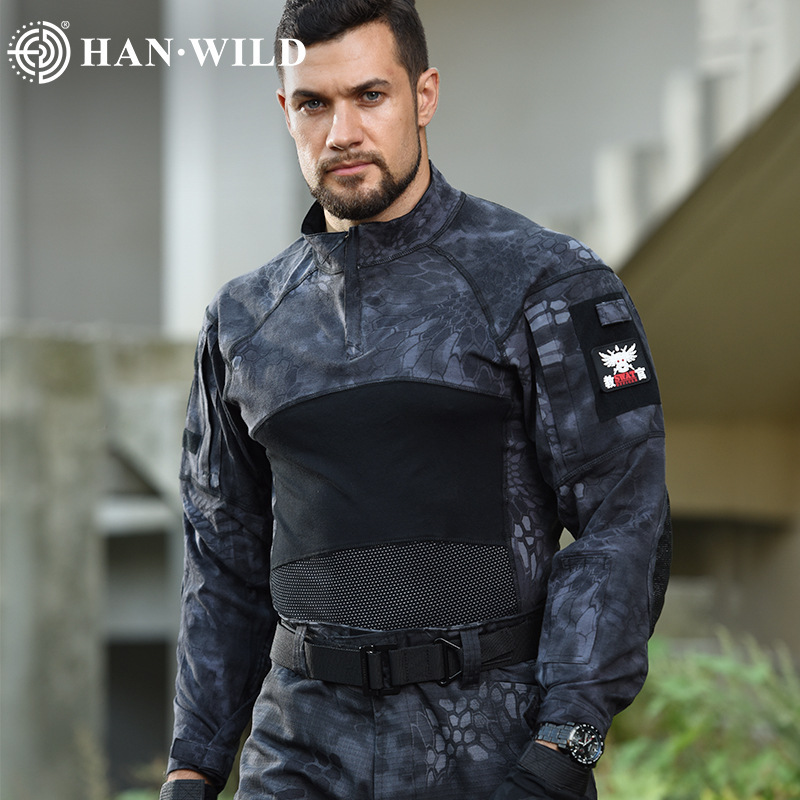 TSL01 Tactical Long-Sleeve Frog Shirt – Camouflage Combat Training Top - Image 3