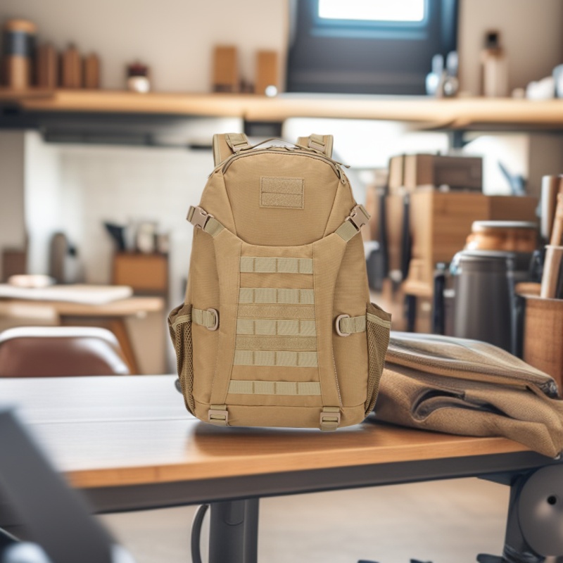 BP07 Tactical Oxford Outdoor Backpack with MOLLE Webbing and Multi-Compartment Storage - Image 5