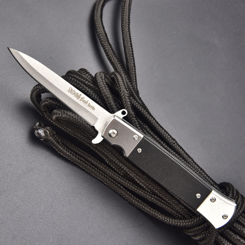 K63 SOGA Flash Tanto Folding Outdoor Survival Knife – High-Hardness 40CR13MOV Steel - Image 4