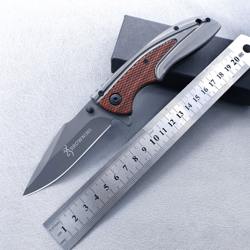 K71 Tactical Automatic Folding Knife – 57HRC Stainless Steel with Textured Aluminum Grip - Image 4