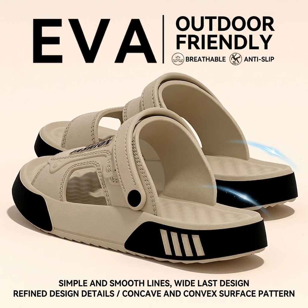 SD01 Men's Outdoor Dual-Purpose EVA Beach Sandals with Non-Slip Wear-Resistant Sole - Image 5