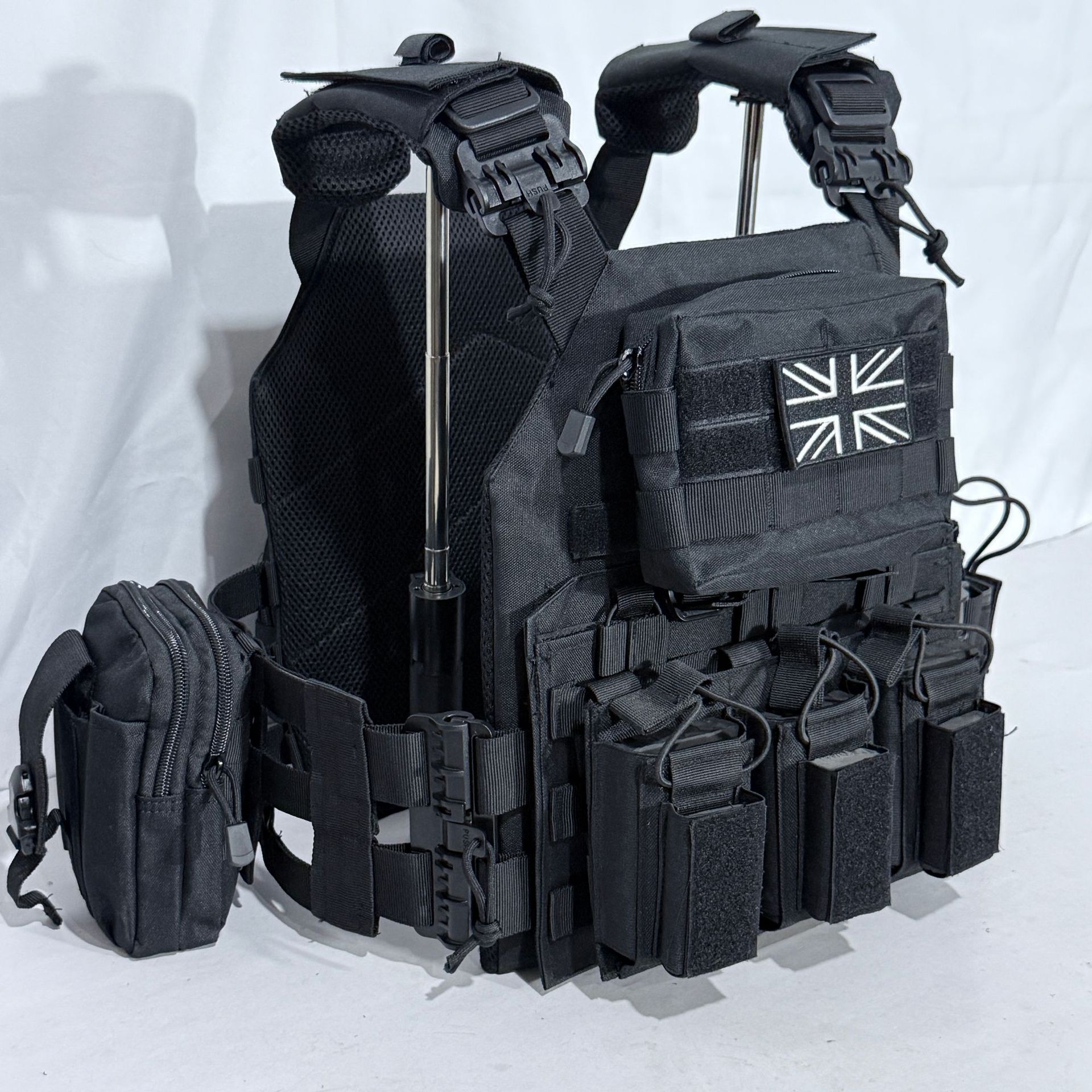 A20 Quick Release Tactical Vest with Triple-Level Gear Setup for Outdoor Training - Image 4