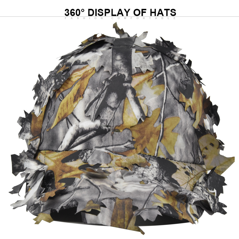 C04 Camouflage Tactical Baseball Cap with Leaf-Style Outdoor Design - Image 4
