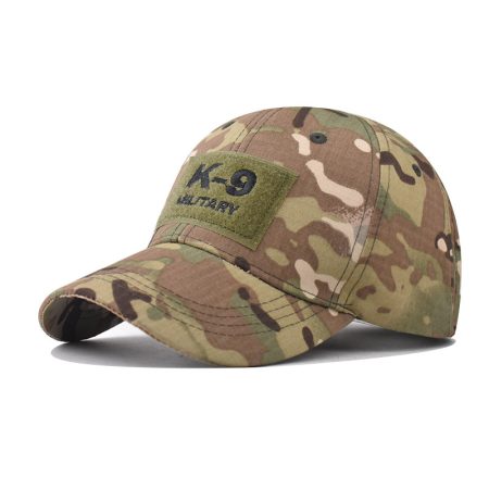 C26 Embroidered Camouflage Duckbill Baseball Cap with Curved Brim K-9
