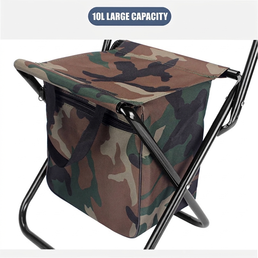 CG04 Outdoor Portable Folding Chair with 10L Storage Bag - Image 6