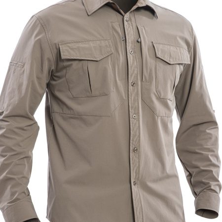 SHL07-4C Quick-Dry Tactical Long Sleeve Shirt – Breathable Outdoor Utility Shirt with Multi-Pocket Design