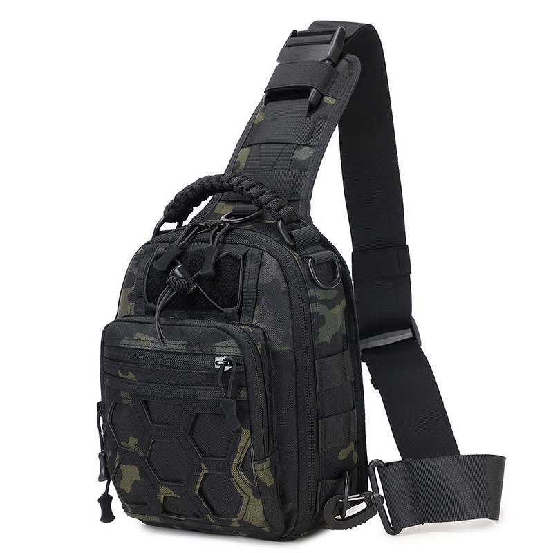 BG10 Tactical Sling Chest Bag – Compact Outdoor Crossbody Pack with Multi-Pocket Storage - Image 6