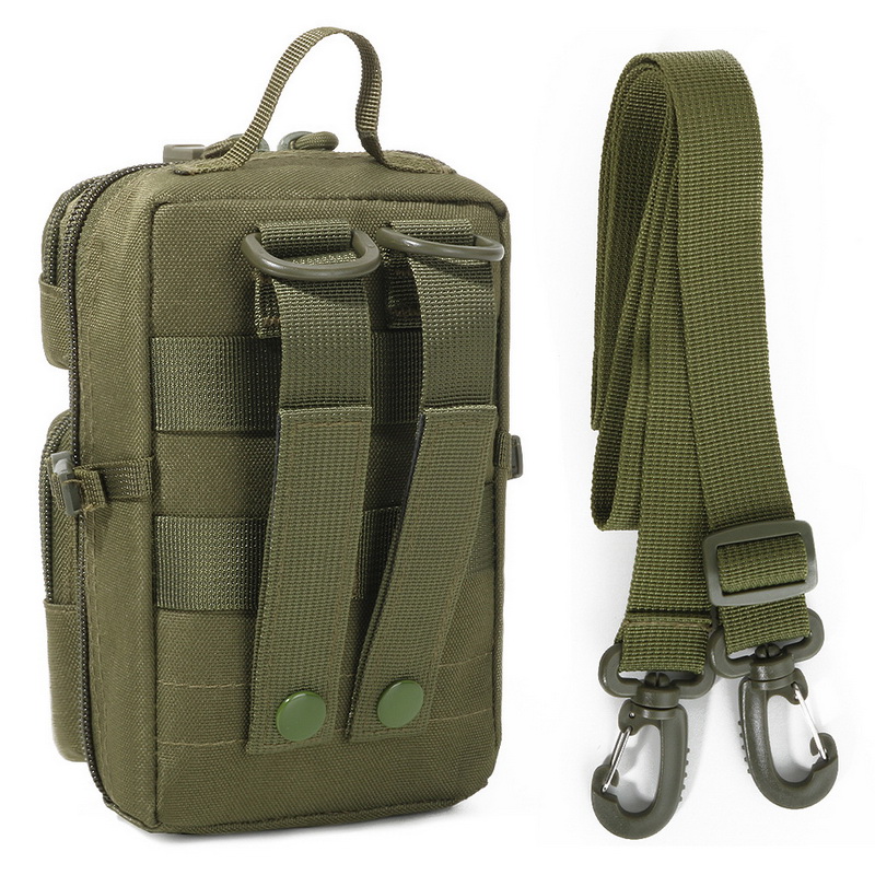 BG12 Tactical Mini Crossbody Pouch – MOLLE EDC Phone Waist Bag - Image 4