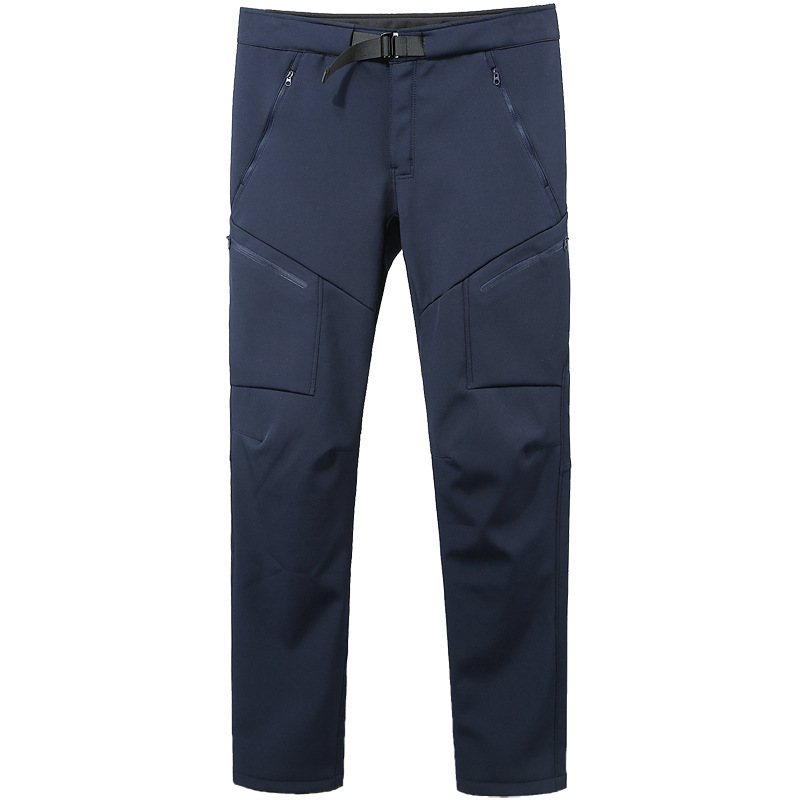 IX11 Fleece-Lined Softshell Tactical Pants – Warm Outdoor Utility Trousers with Adjustable Waist and Zip Pockets - Image 4