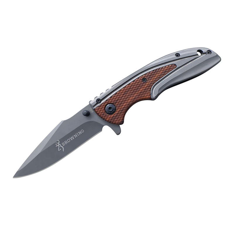 K71 Tactical Automatic Folding Knife – 57HRC Stainless Steel with Textured Aluminum Grip - Image 5