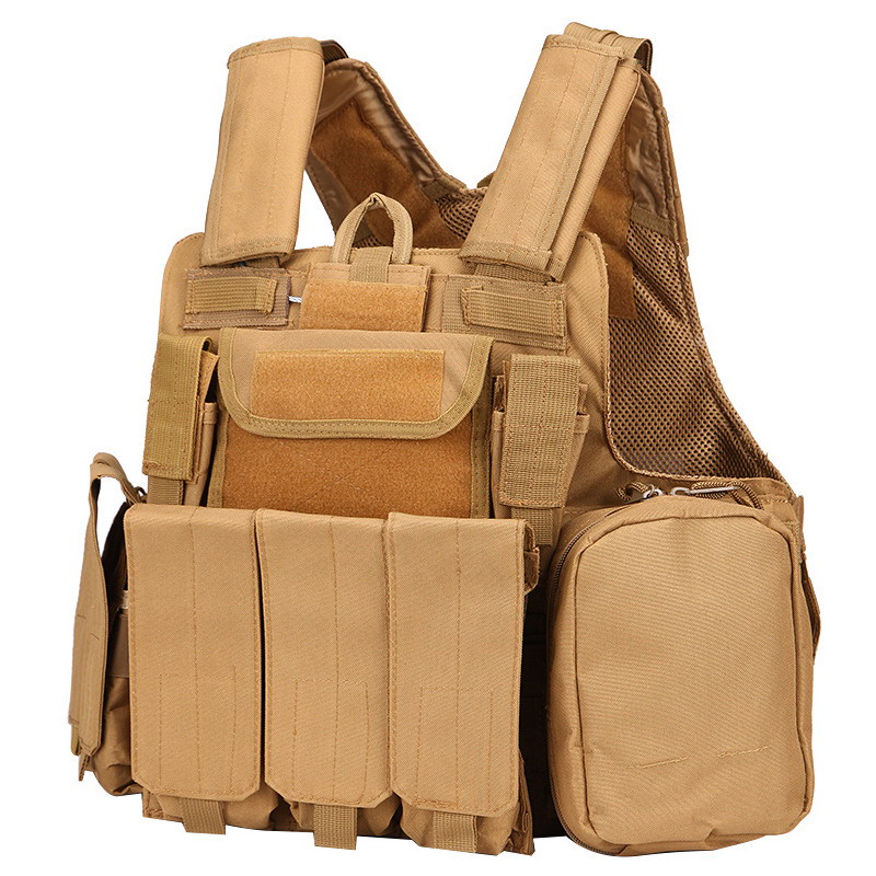 A12 Blackhawk Style Protective Tactical Vest - Outdoor Training Eight-Piece Vest Set - Image 7