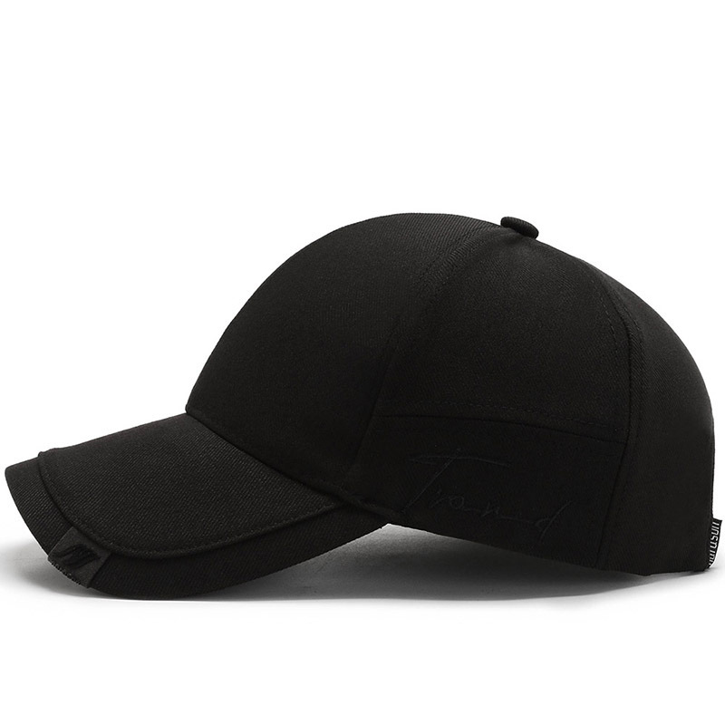 C16 Korean Style Large Brim Cotton Baseball Cap for Sun Protection - Image 5