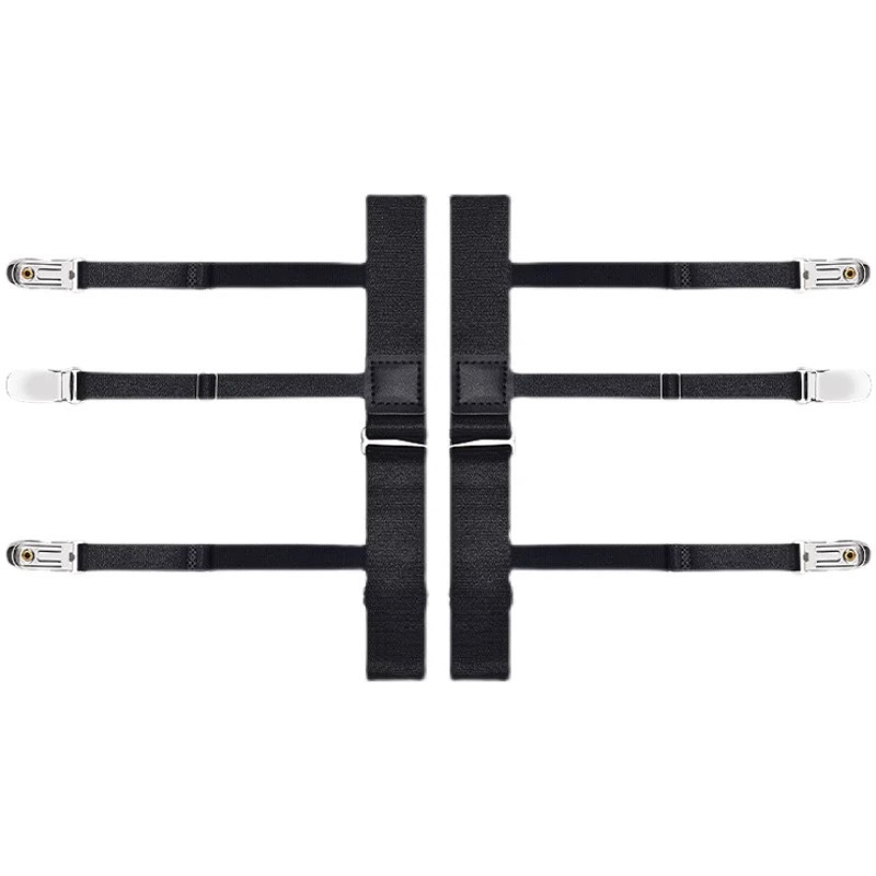 SS16 Adjustable Elastic Shirt Stays with Non-Slip Thigh Bands and Shirt Clips - Image 6