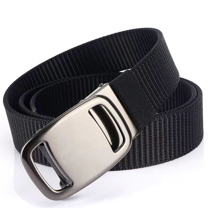 B25 Automatic Buckle Nylon Canvas Casual Belt for Outdoor, Daily Wear & Military Training Style - Image 4