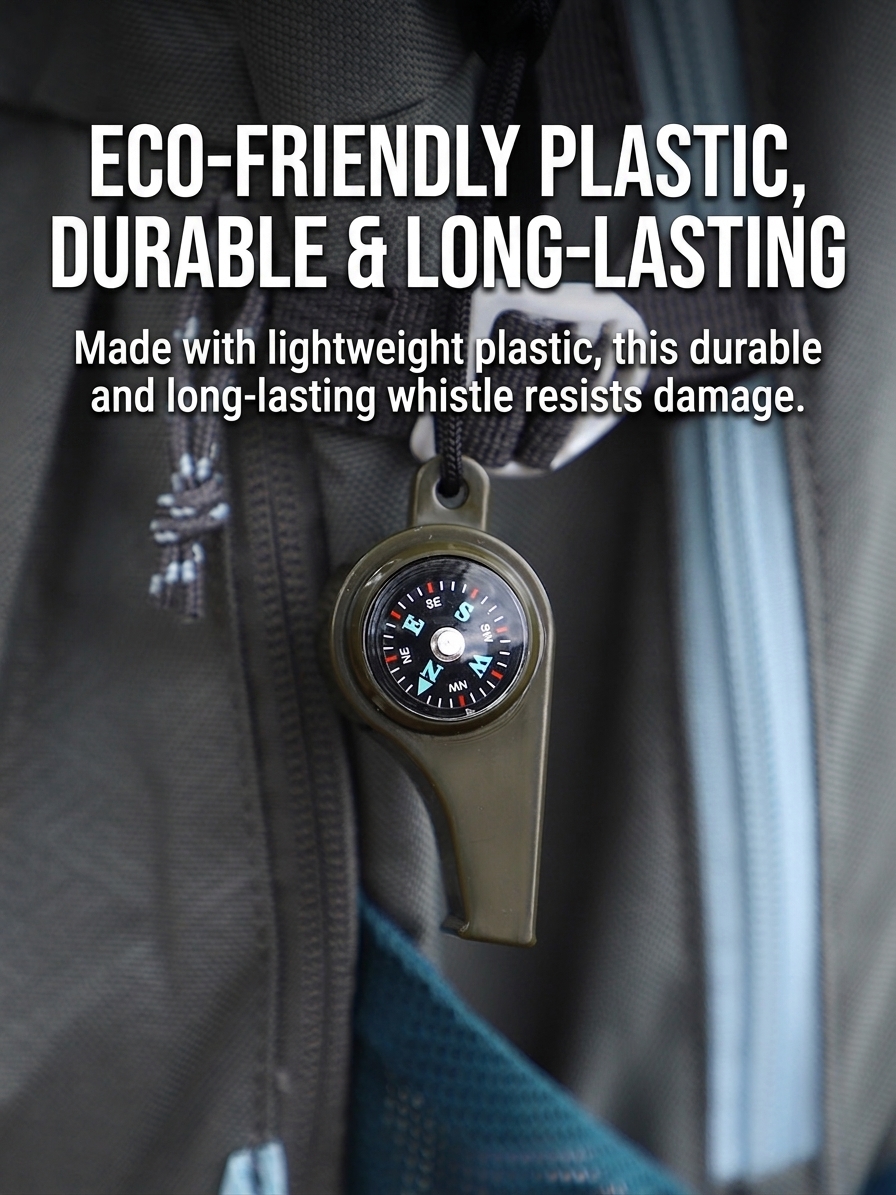 CG07 Three-in-One Outdoor Survival Whistle with Compass, Thermometer and Lanyard - Image 6