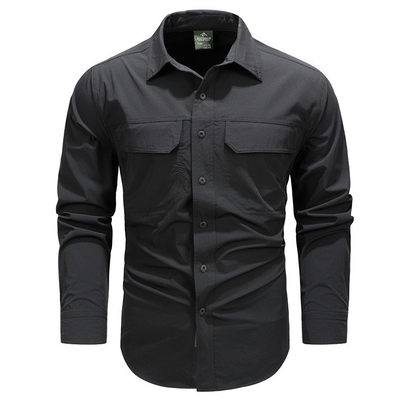 SHL13 Men’s Quick-Drying Long Sleeve Tactical Outdoor Shirt - Image 7