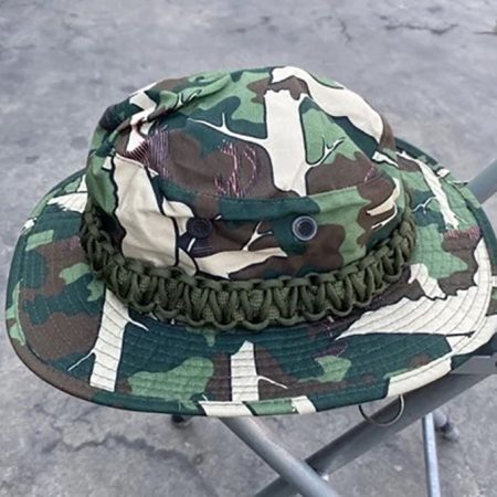 H10 Paracord Braided Brim Camouflage Boonie Hat
