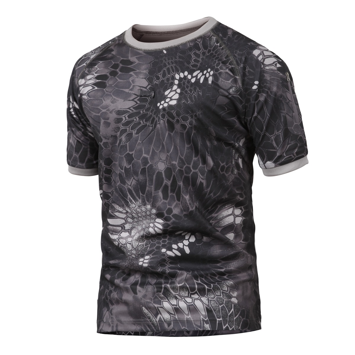 TSS07 Camouflage Tactical T-Shirt – Men's Round-Neck Outdoor Multifunction Short-Sleeved Military Casual Tee - Image 8