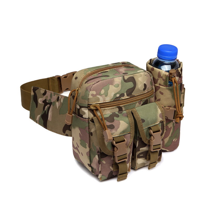 BG62 Multi-Functional Tactical Running Waist Bag with Hidden Water Bottle Holder and Anti-Theft Phone Pocket - Image 6