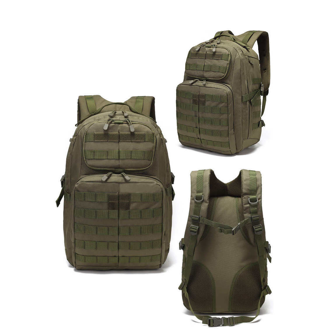 BP02 Tactical Outdoor Backpack with MOLLE Front Panel and Large-Capacity Utility Storage - Image 6